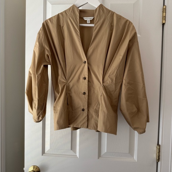 Banana Republic  COTTON POPLIN CINCHED-WAIST SHIRT XS - Picture 2 of 6